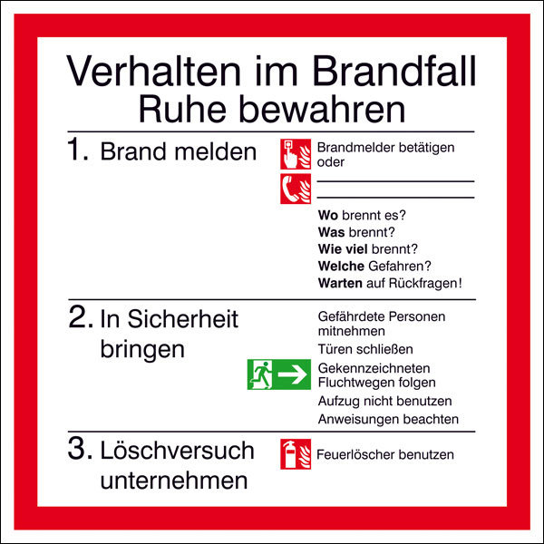 Hinweisschild von BSS-Brandschutz