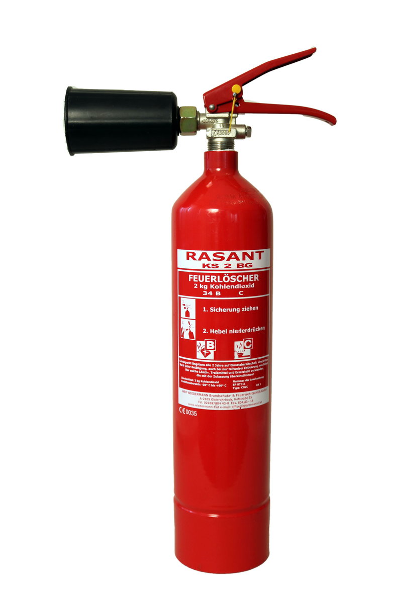 Löscher der Marke RASANT von BSS-Brandschutz