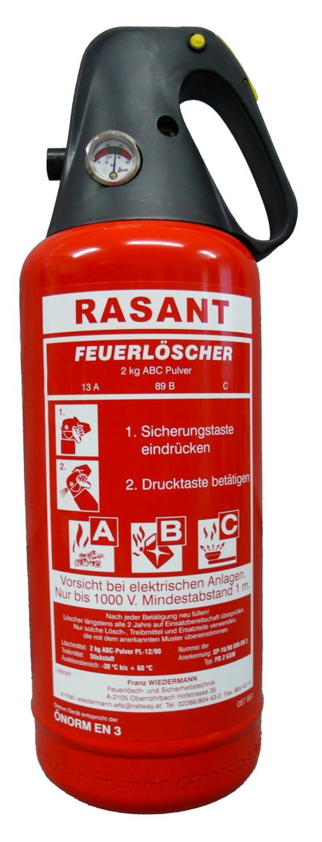 Spezial-Löscher von BSS-Brandschutz